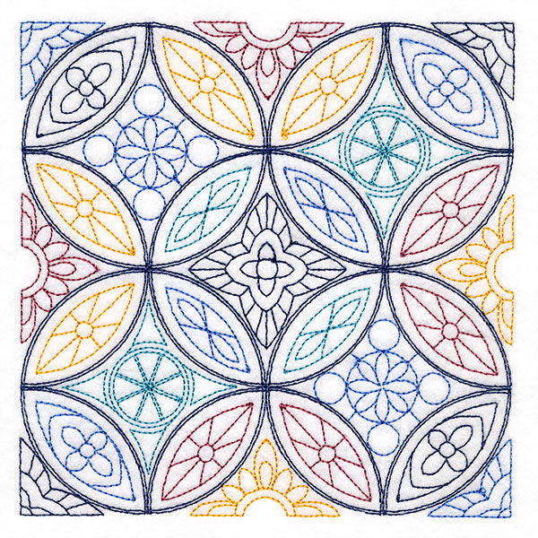Moroccan Sunrise Repeatable Square