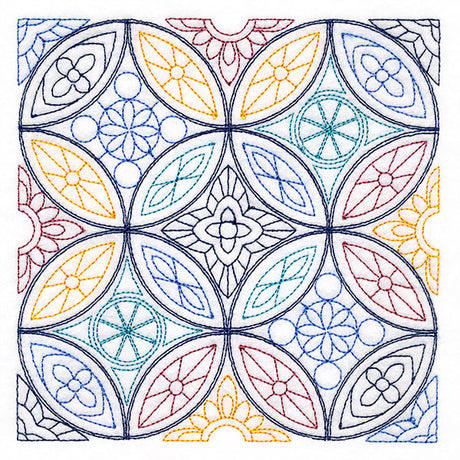 Moroccan Sunrise Repeatable Square
