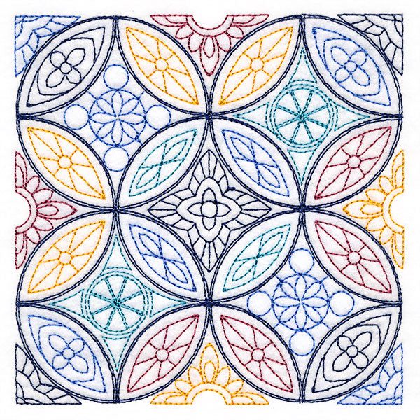 Moroccan Sunrise Repeatable Square