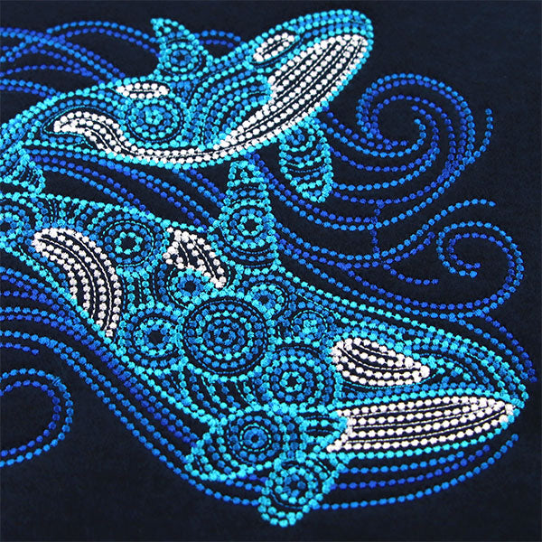 Under the Ocean Blue Mosaic Orcas