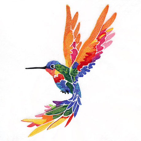 A Splash of Color Rainbow Hummingbird