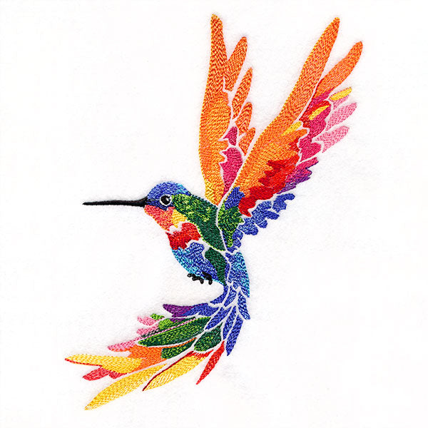 A Splash of Color Rainbow Hummingbird