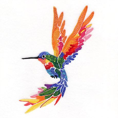 A Splash of Color Rainbow Hummingbird