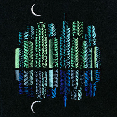 Night on the Town Cityscape Reflections