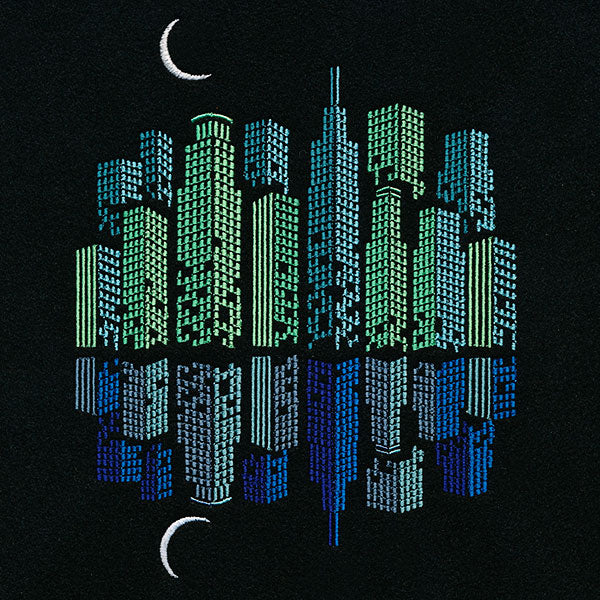 Night on the Town Cityscape Reflections