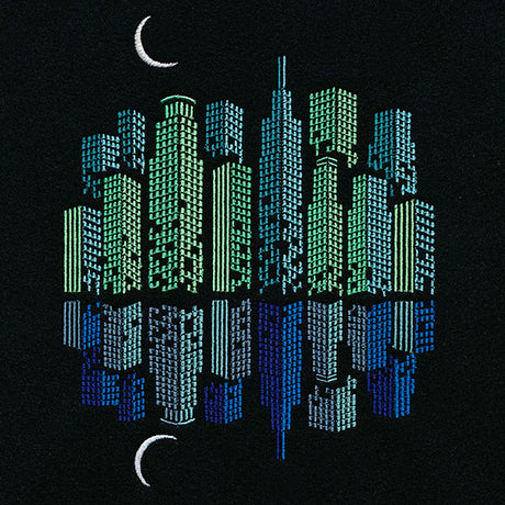 Night on the Town Cityscape Reflections