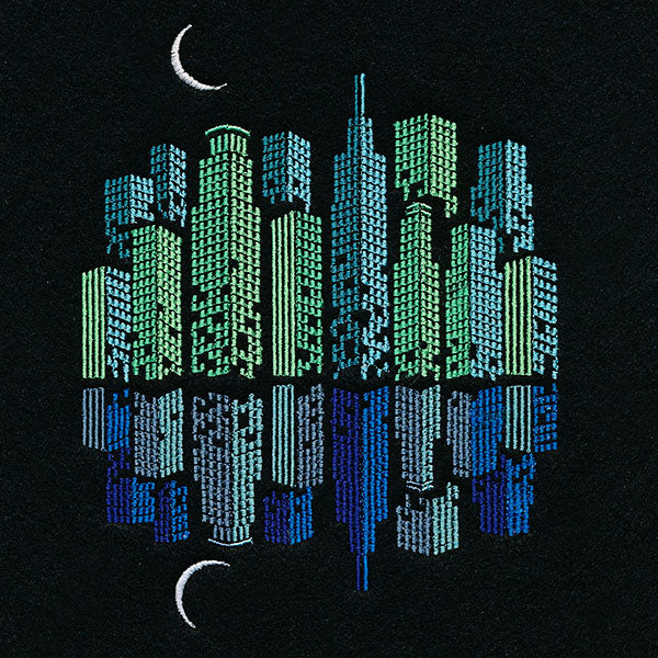 Night on the Town Cityscape Reflections