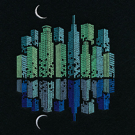 Night on the Town Cityscape Reflections