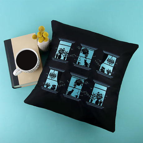 Home for the Evening City Windows Border