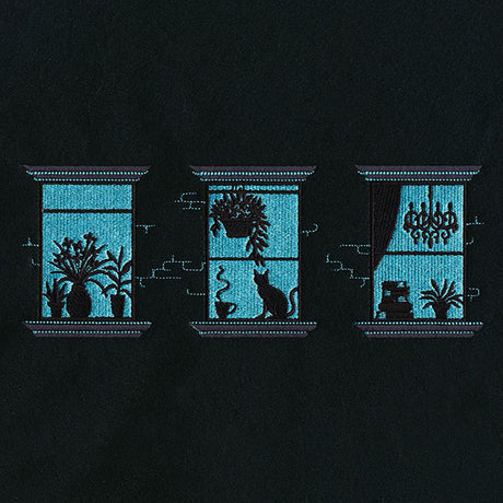 Home for the Evening City Windows Border