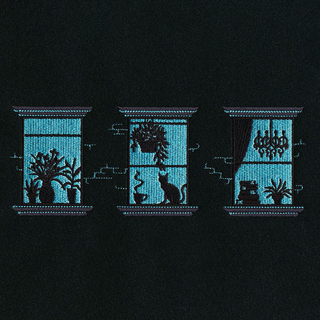 Home for the Evening City Windows Border