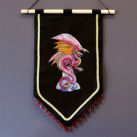 Facets of Fantasy Stained Glass Dragon