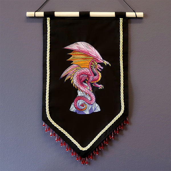 Facets of Fantasy Stained Glass Dragon