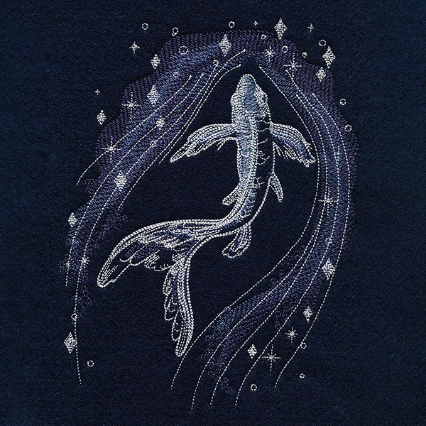 Swimming in Celestial Waters Koi