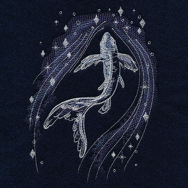 Swimming in Celestial Waters Koi