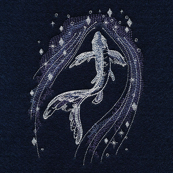 Swimming in Celestial Waters Koi