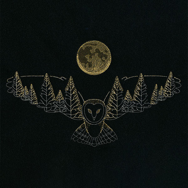 Under the Full Moon Forest Night Owl
