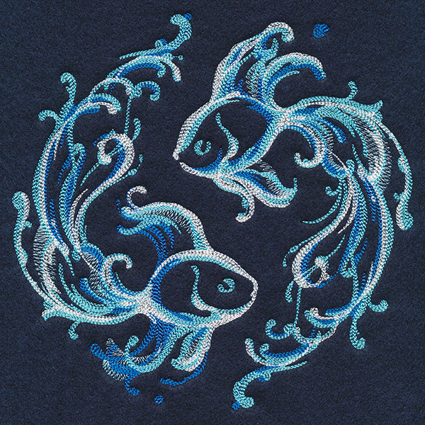 Yin Yang Water Element Fish Circle