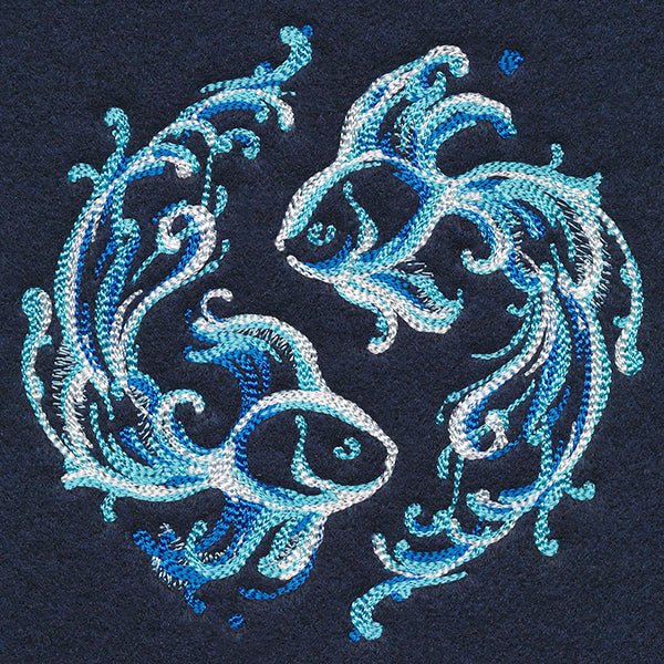 Yin Yang Water Element Fish Circle