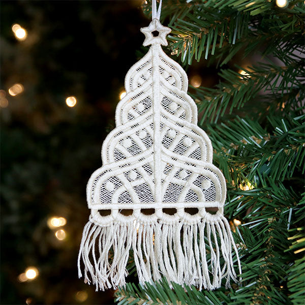 Elegance & Fringe Christmas Tree (Lace)