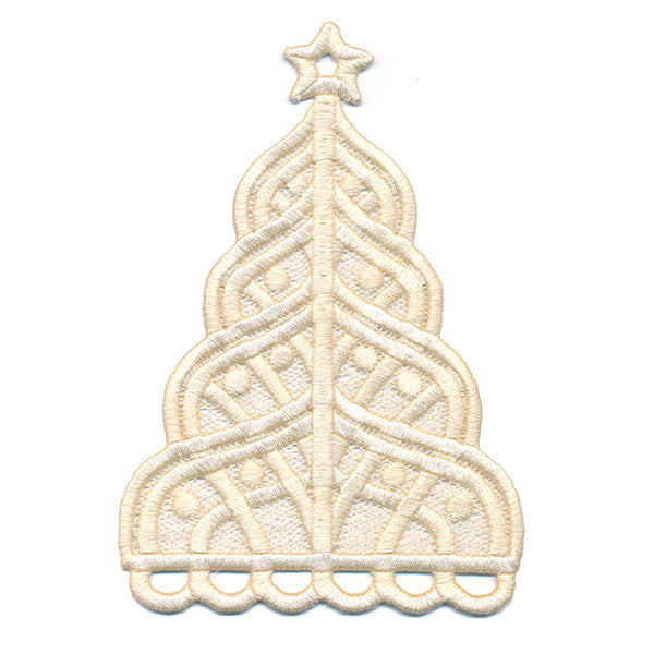 Elegance & Fringe Christmas Tree (Lace)