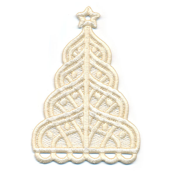 Elegance & Fringe Christmas Tree (Lace)