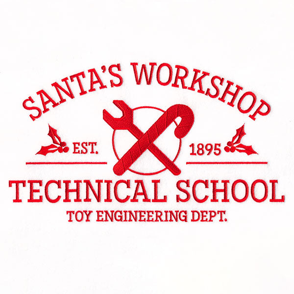 Santa’s Workshop Technical School Sign