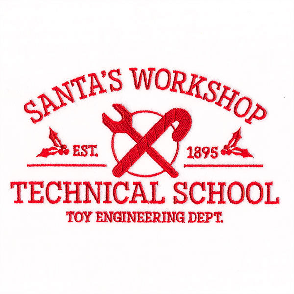 Santa’s Workshop Technical School Sign