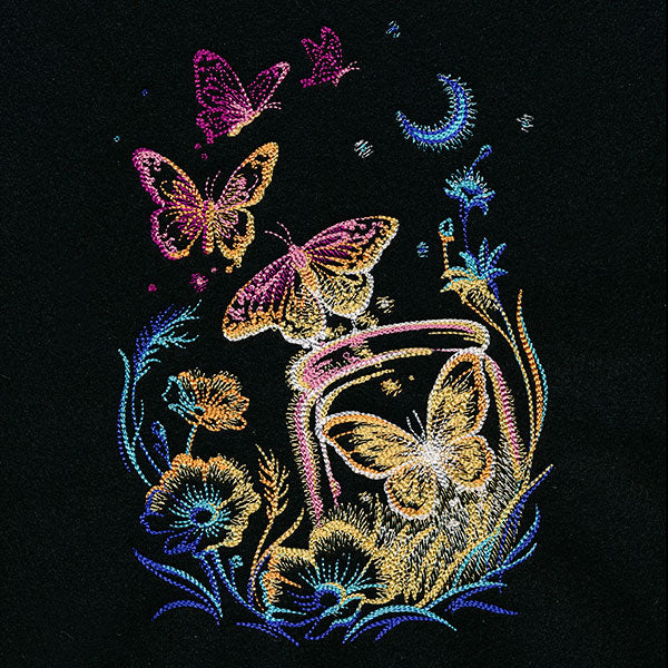 Garden Radiance at Night