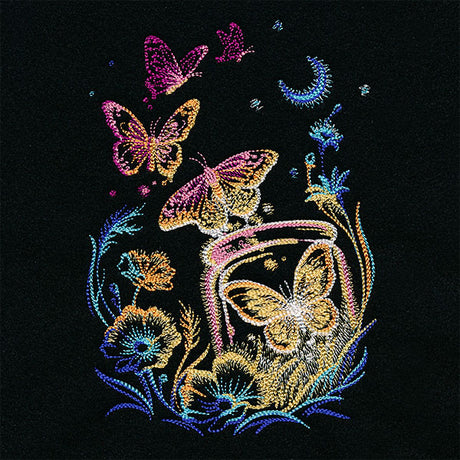 Garden Radiance at Night