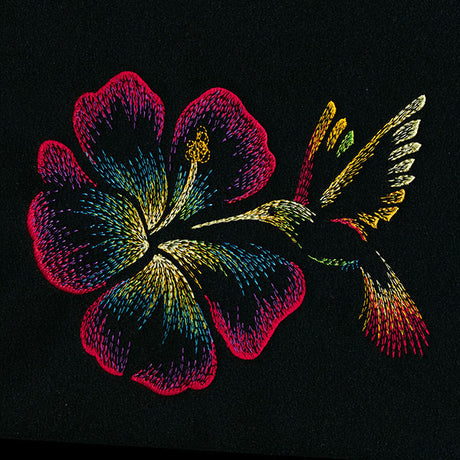 Hibiscus & Hummingbird