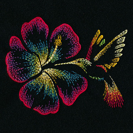 Hibiscus & Hummingbird