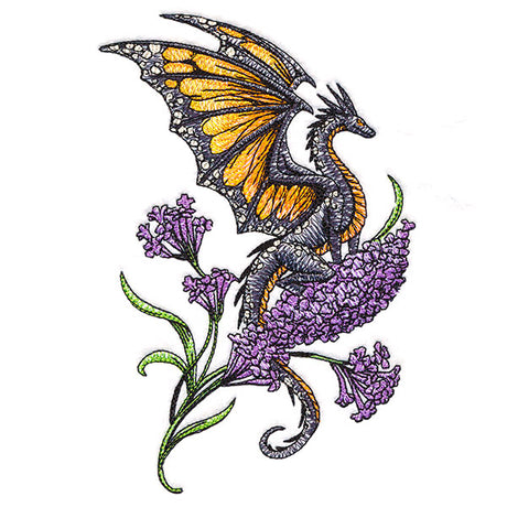 Monarch Dragon and Lilacs