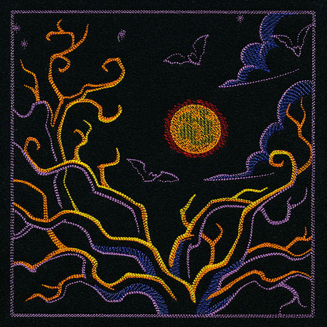 Haunted Halloween Scene Square 2