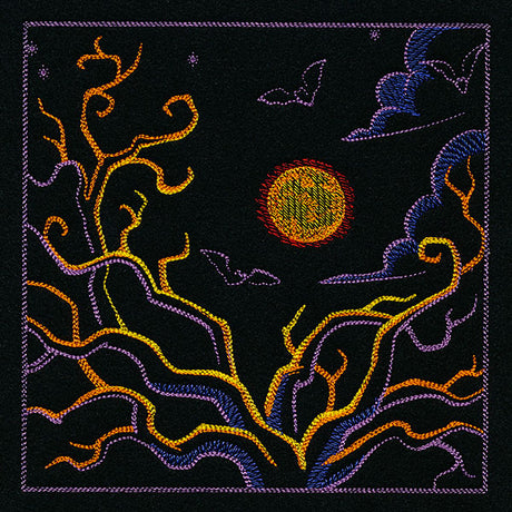 Haunted Halloween Scene Square 2