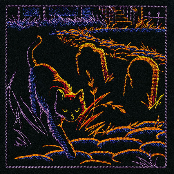 Haunted Halloween Scene Square 3