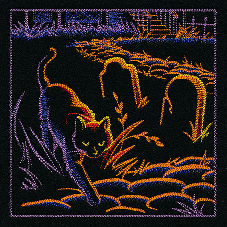 Haunted Halloween Scene Square 3