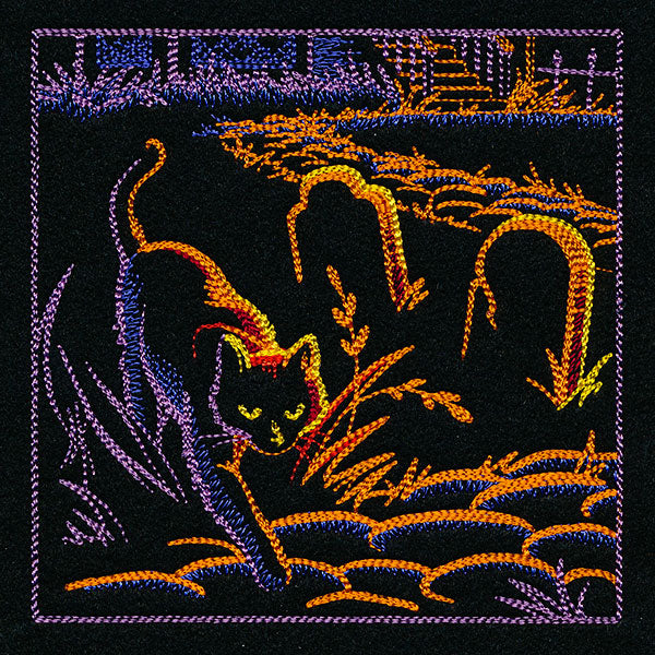 Haunted Halloween Scene Square 3