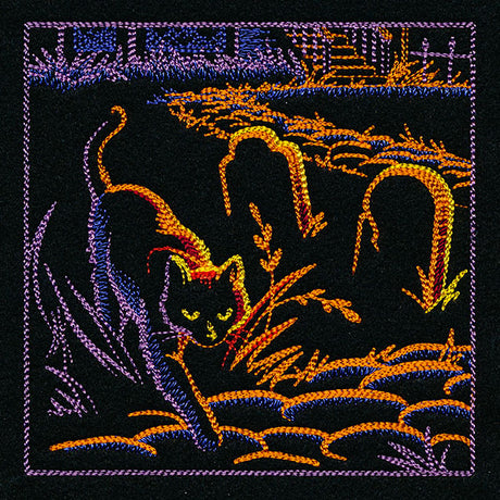 Haunted Halloween Scene Square 3