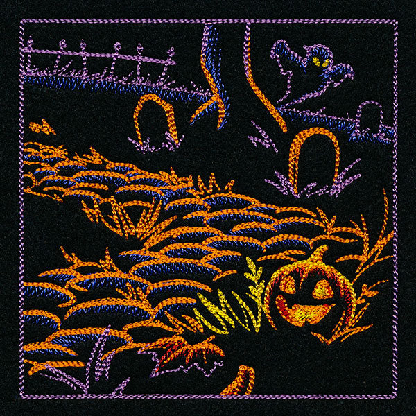 Haunted Halloween Scene Square 4