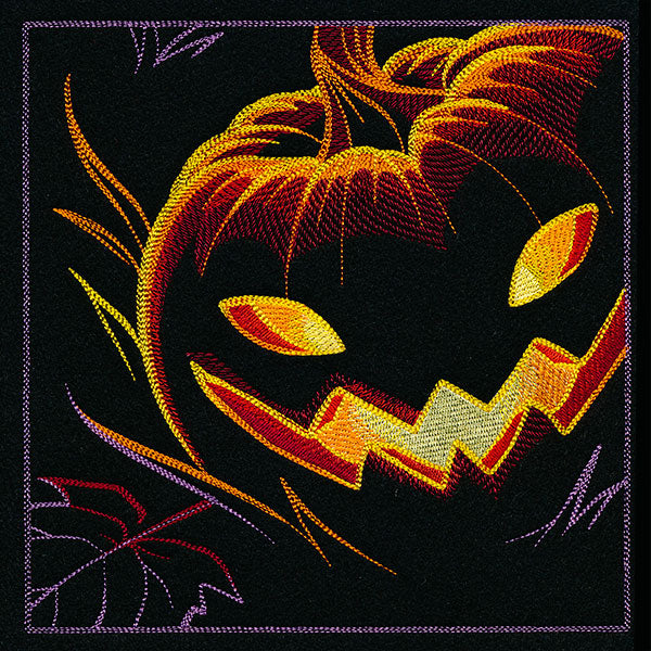 Haunted Halloween Scene Square 6