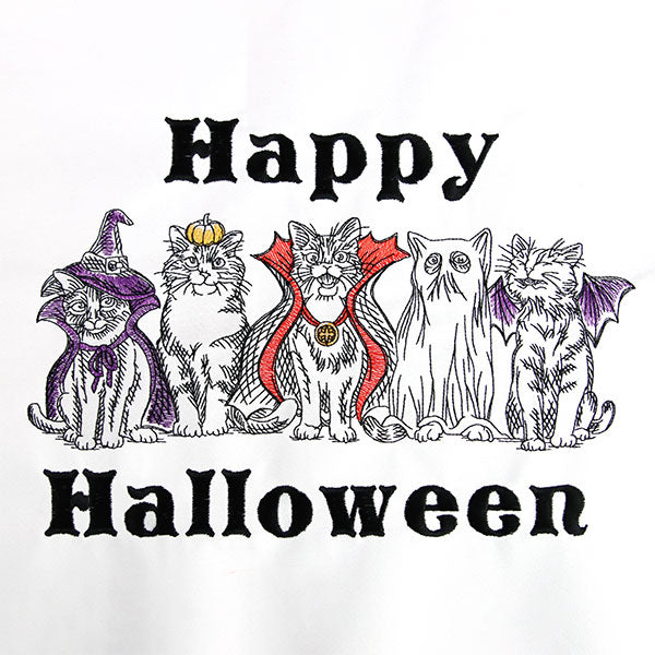 Happy Meow-lloween Cat Border