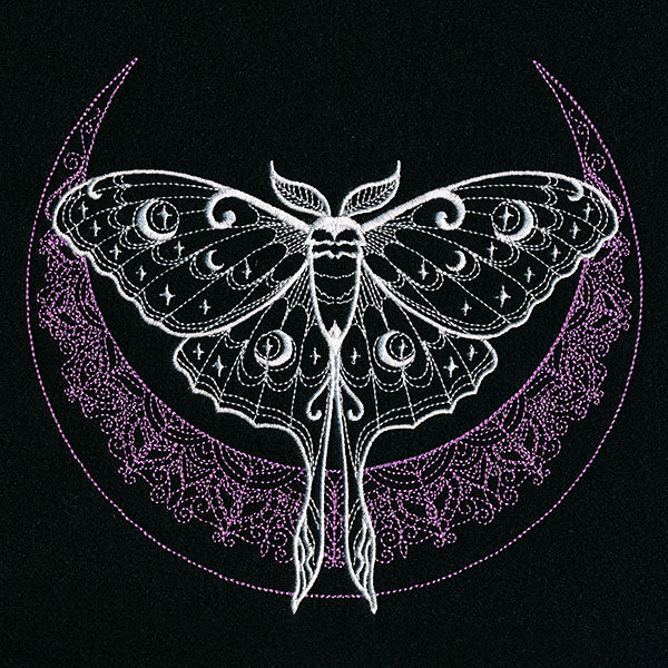 Mehndi Crescent Moon Luna Moth
