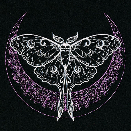 Mehndi Crescent Moon Luna Moth