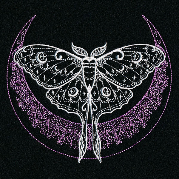 Mehndi Crescent Moon Luna Moth