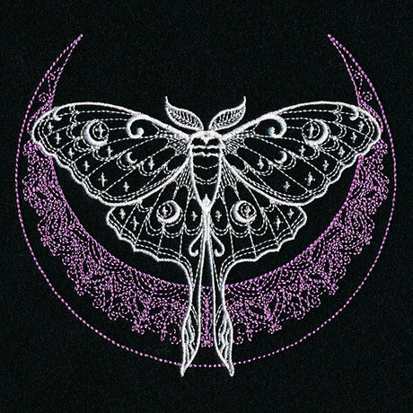 Mehndi Crescent Moon Luna Moth