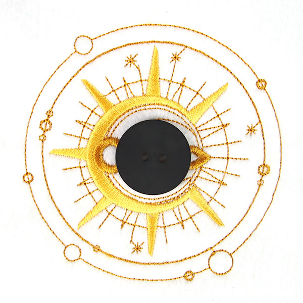 Halloween Buttonhole - Moon