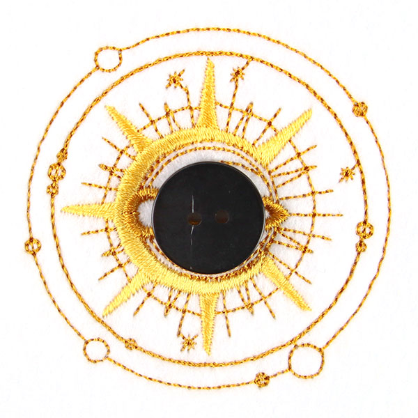 Halloween Buttonhole - Moon