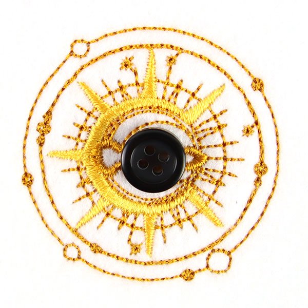 Halloween Buttonhole - Moon