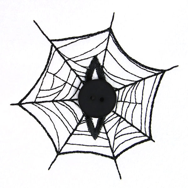 Halloween Buttonhole - Spiderweb